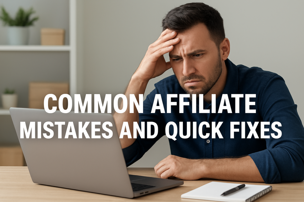 Common Affiliate Mistakes and Quick Fixes